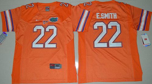 Gators #22 Emmitt Smith Orange Stitched Youth NCAA Jersey
